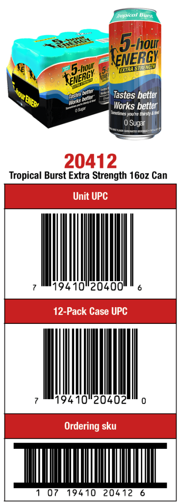 20412 Tropical Burst Bar Codes