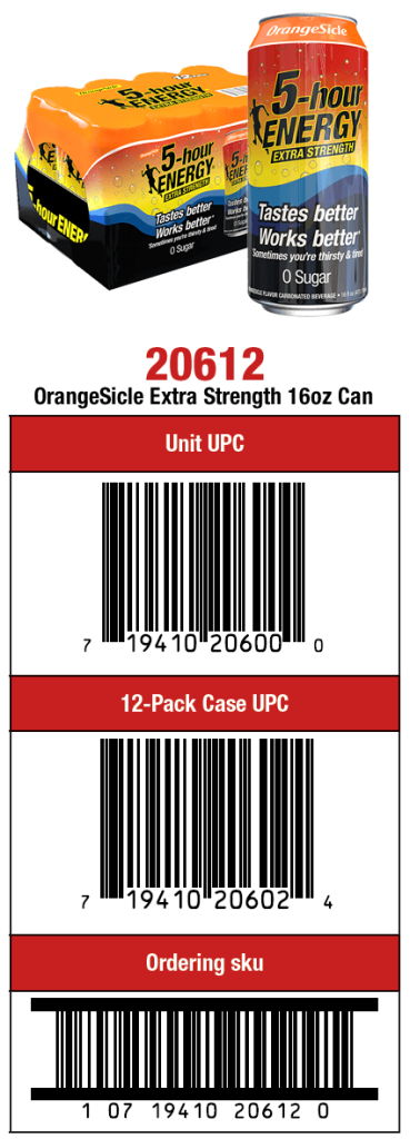 20612 OrangeSicle Bar Codes